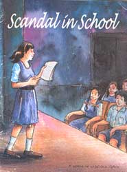 comic book "scandal in school" on child sexual abuse